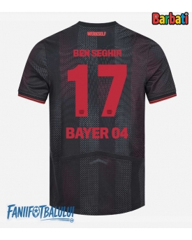 Bayer Leverkusen Eliesse Ben Seghir #17 Tricou Fotbal Replică 2025-26 Barbati Acasa